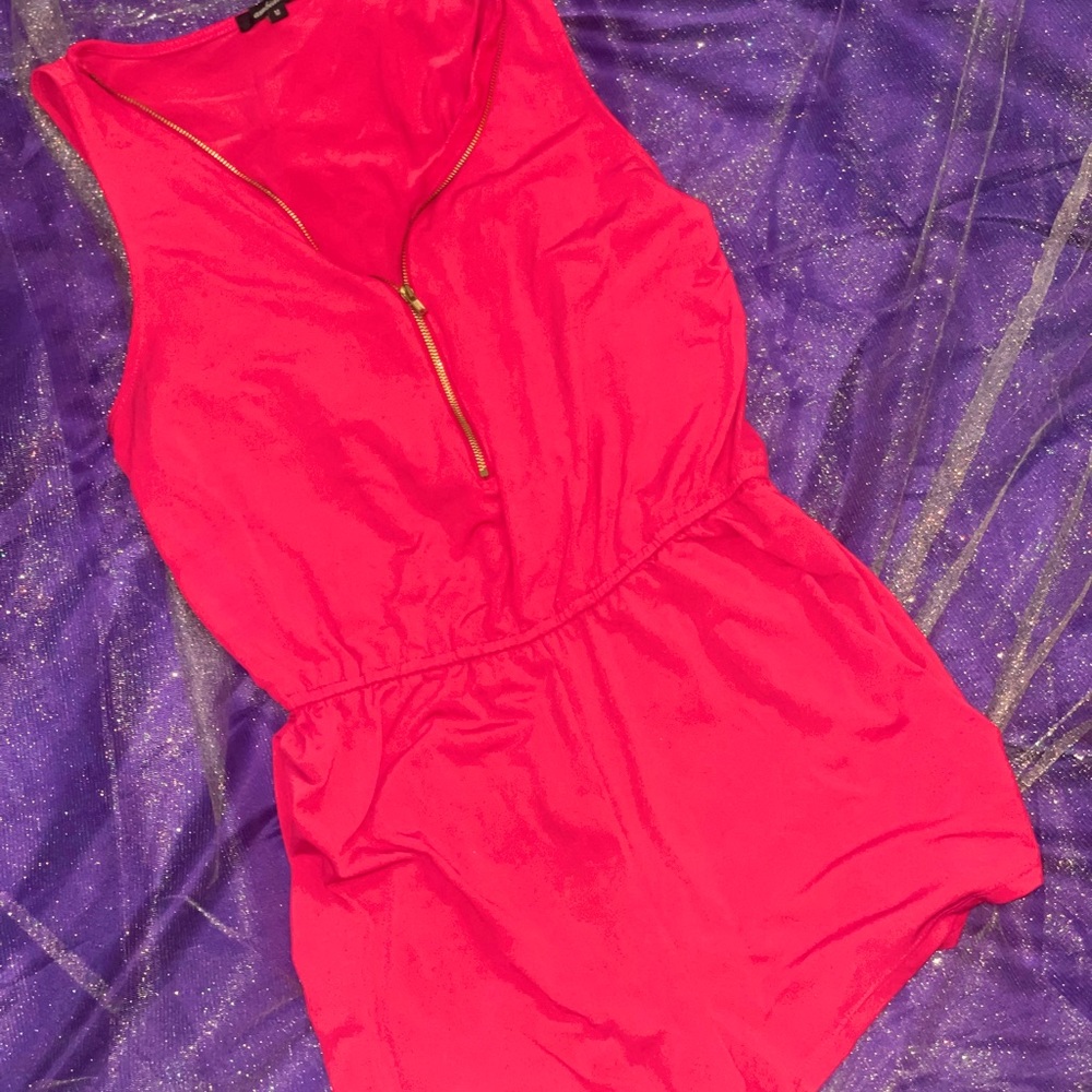 Hot pink romper